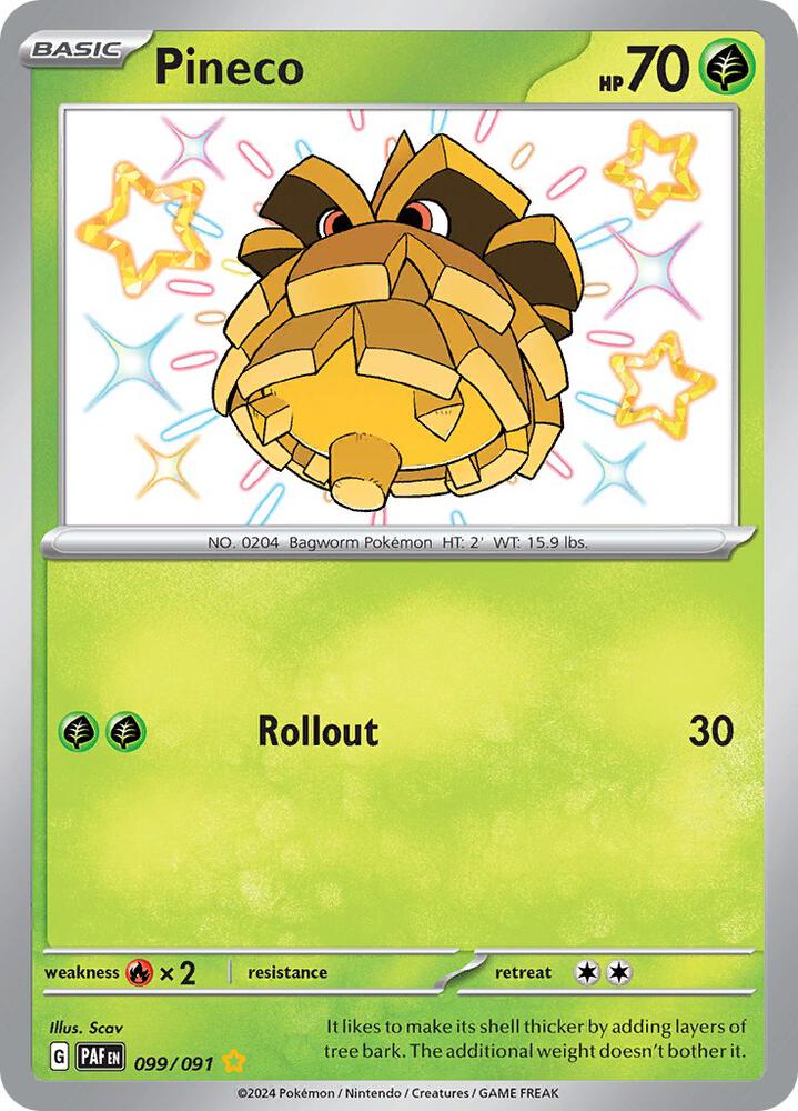 (#099/091) Pineco [SV: Paldean Fates]