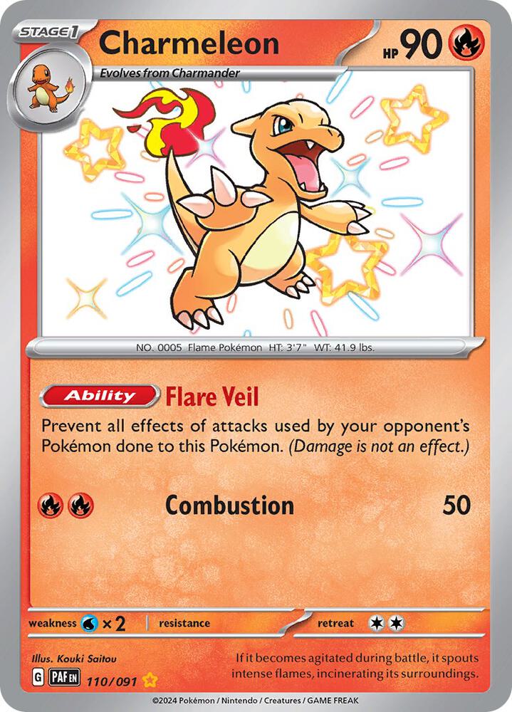(#110/091) Charmeleon [SV: Paldean Fates]