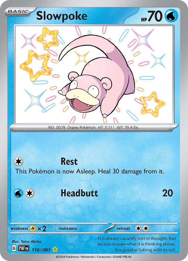 (#116/091) Slowpoke [SV: Paldean Fates]
