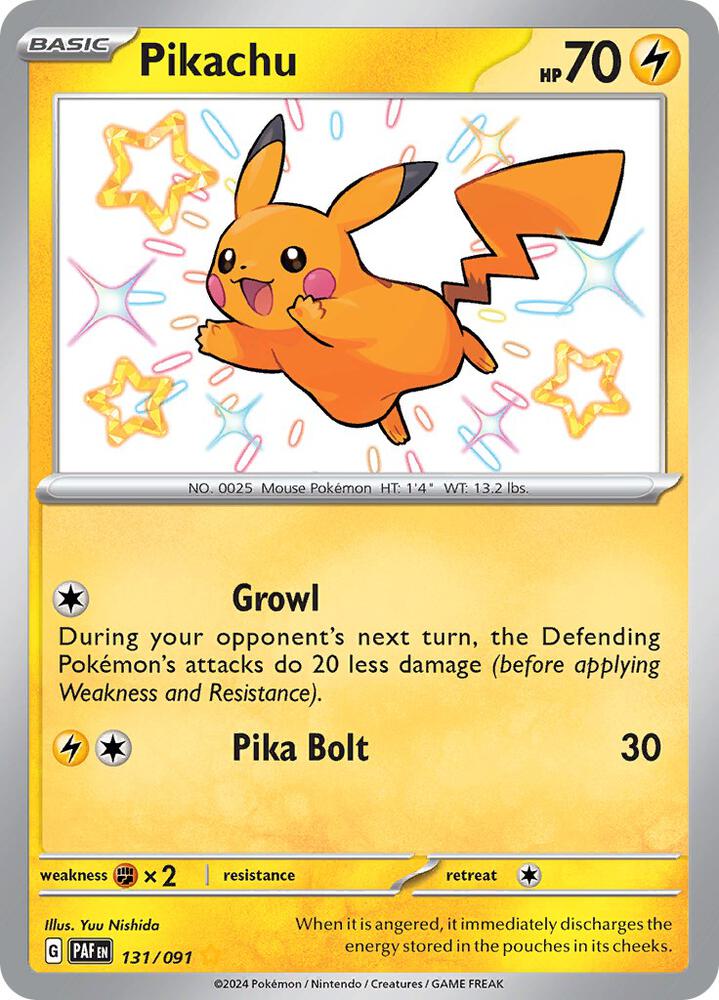(#131/091) Pikachu [SV: Paldean Fates]