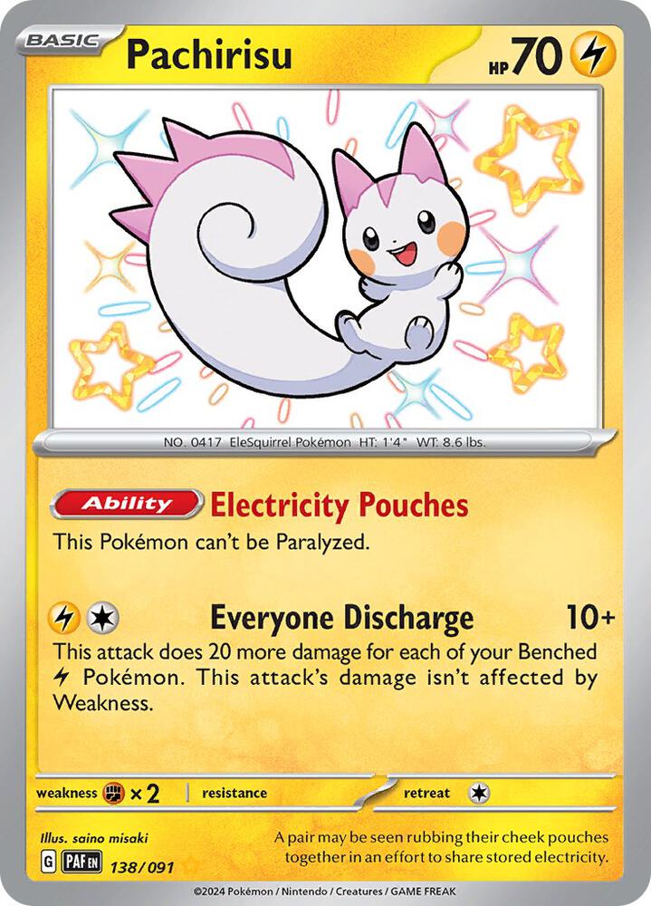 (#138/091) Pachirisu [SV: Paldean Fates]