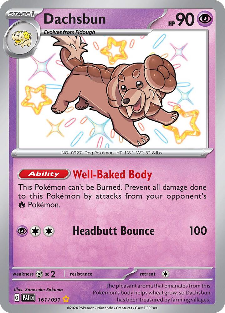 (#161/091) Dachsbun [SV: Paldean Fates]