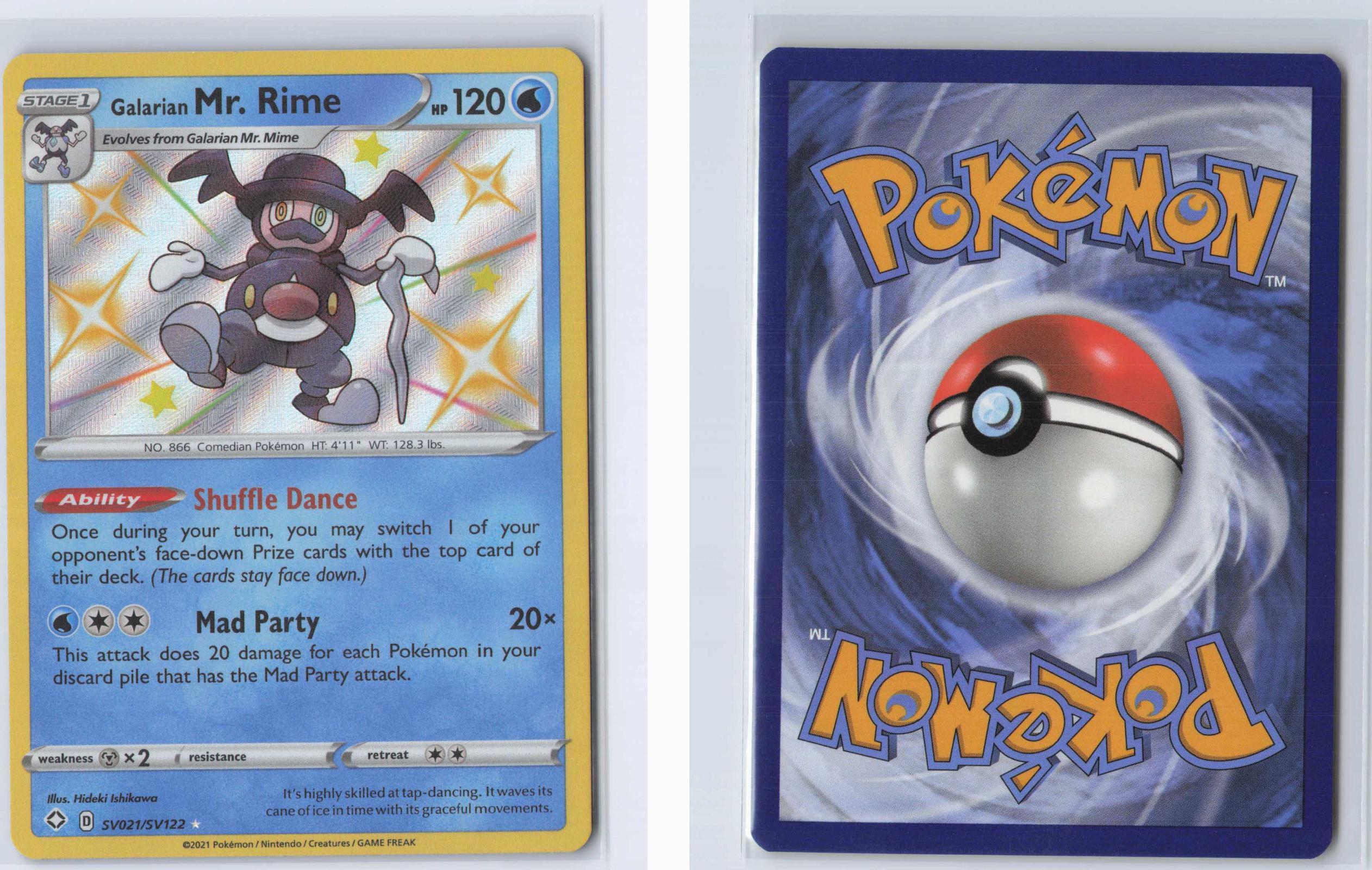 (#SV021/SV122) Galarian Mr. Rime - Holo [Shining Fates Shiny Vault]