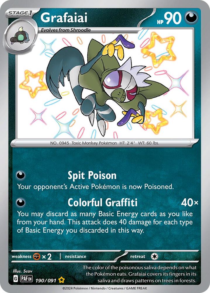 (#190/091) Grafaiai [SV: Paldean Fates]