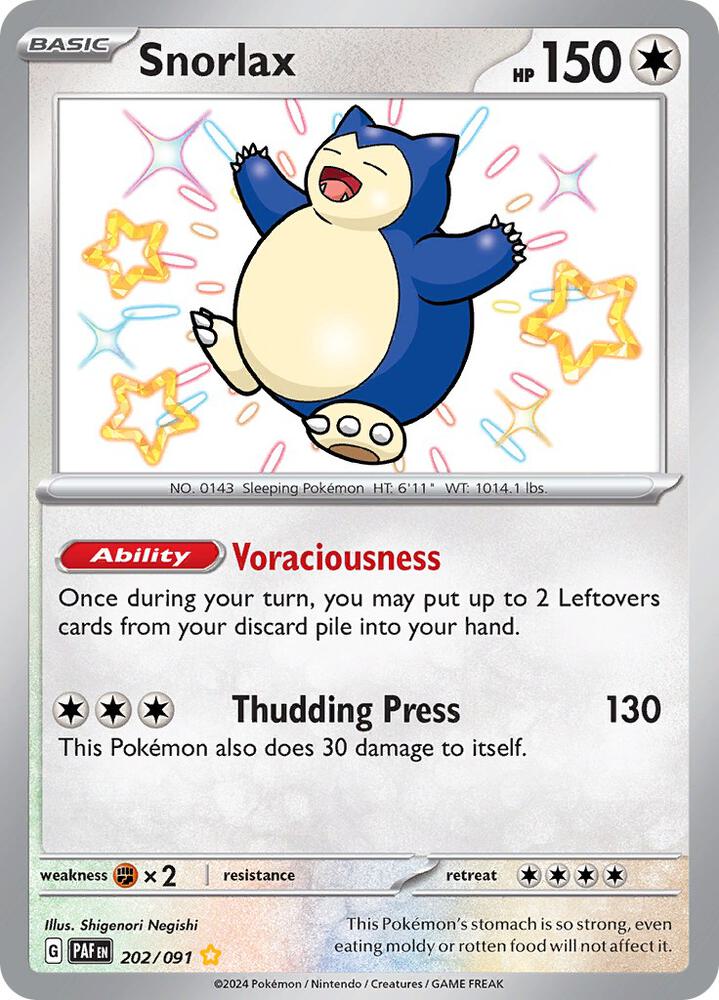 (#202/091) Snorlax [SV: Paldean Fates]