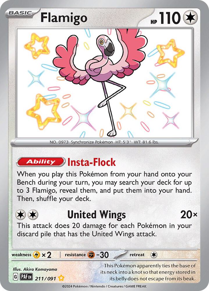 (#211/091) Flamigo [SV: Paldean Fates]