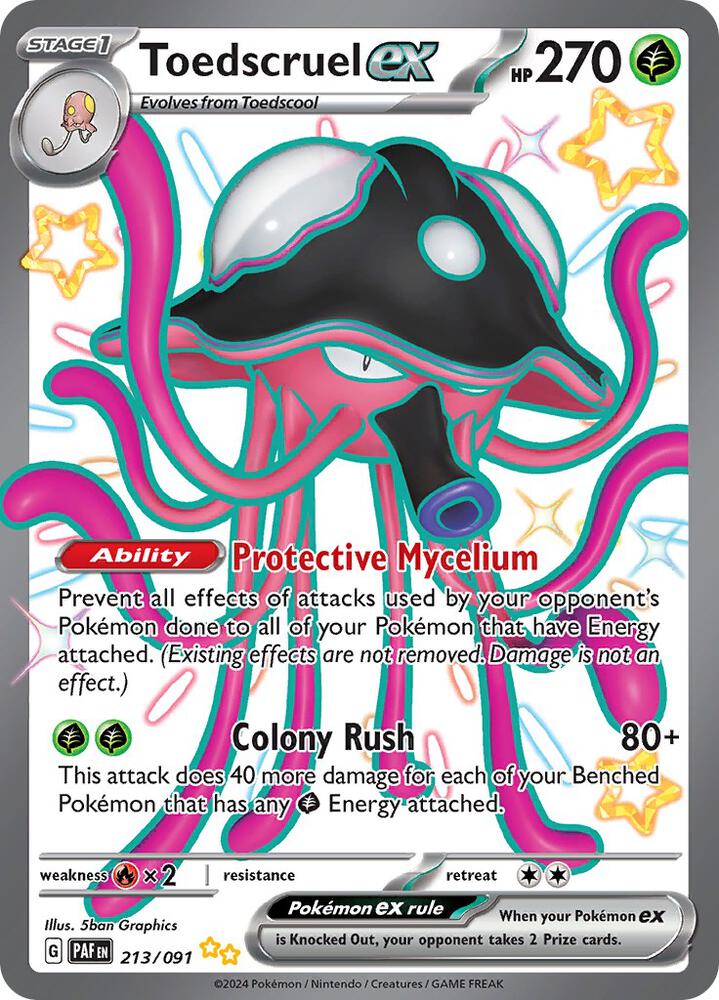 (#213/091) Toedscruel ex [SV: Paldean Fates]