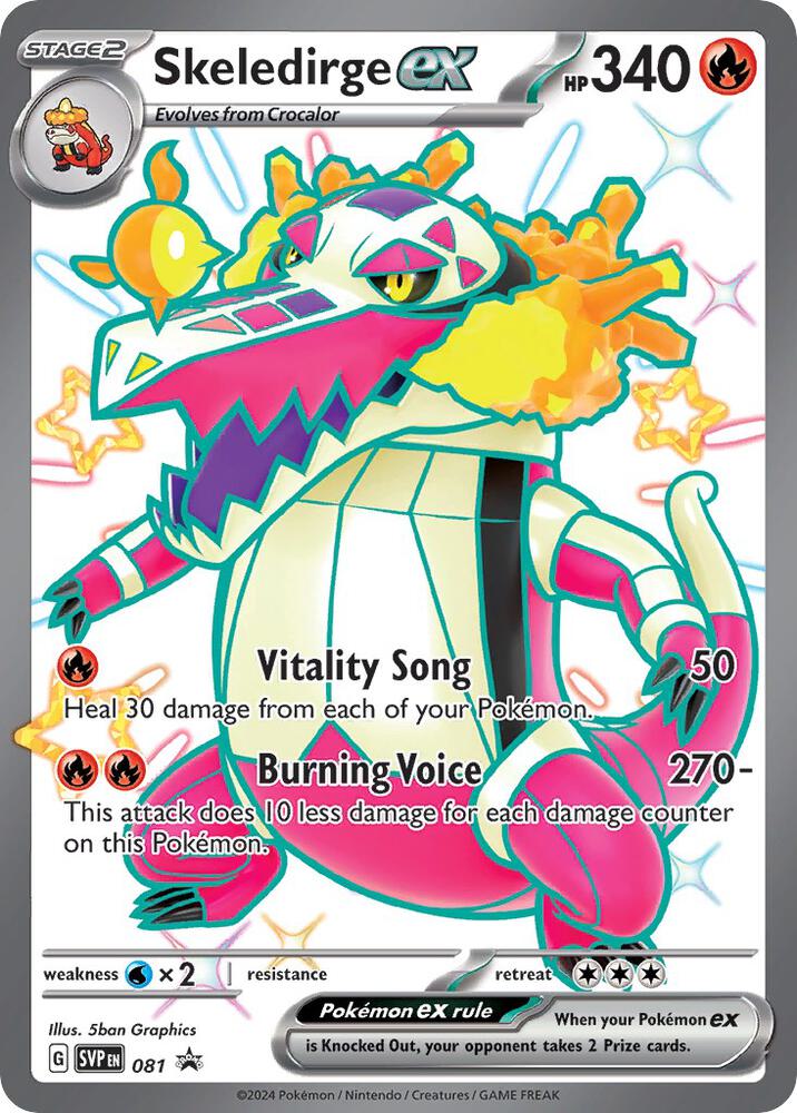 (#81) Skeledirge ex [SV: Scarlet & Violet Promo Cards]