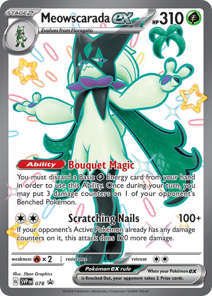 (#78) Meowscarada ex [SV: Scarlet & Violet Promo Cards]
