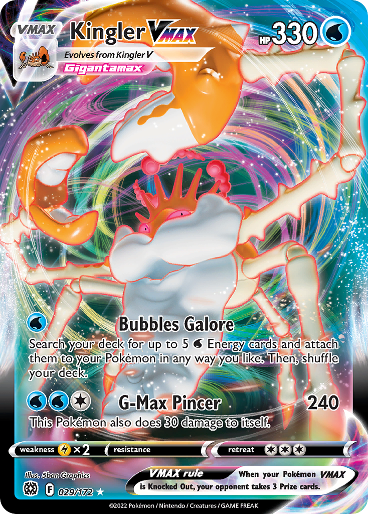 (#029/172) Kingler VMAX - Holo [Brilliant Stars]