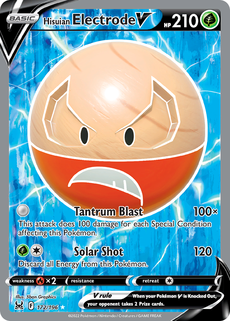 (#172/196) Hisuian Electrode V - Holo [Lost Origin]
