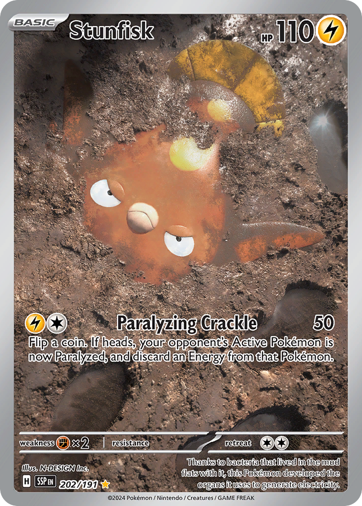 (#202/191) Stunfisk - Holo [Surging Sparks]