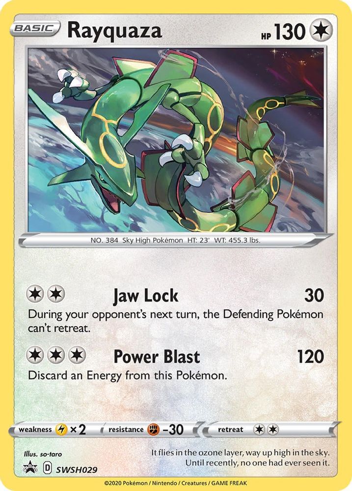 (#SWSH029) Rayquaza - Holo [Sword & Shield Promo]