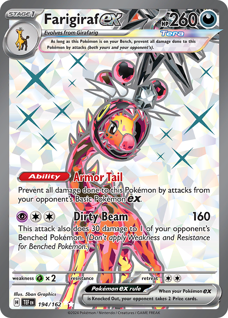 (#194/162) Farigiraf ex - Holo [Temporal Forces]