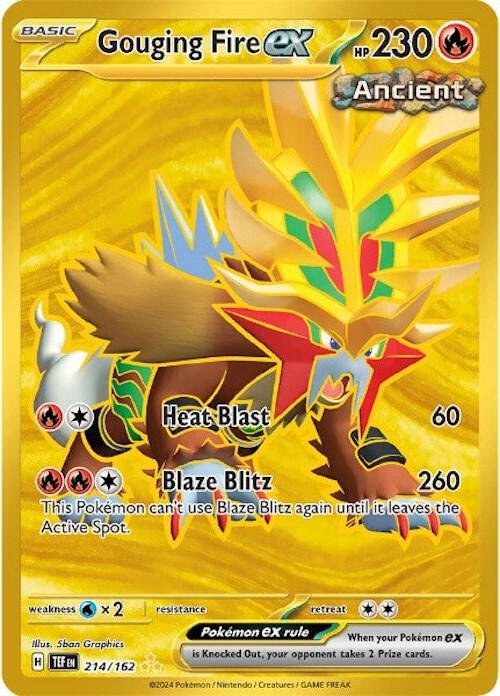 (#214/162) Gouging Fire ex [SV05: Temporal Forces]