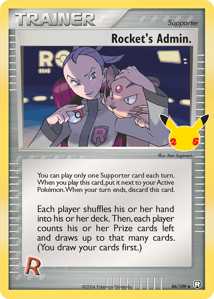 (#86/109) Rocket's Admin. - Holo [Celebrations: Classic Collection]