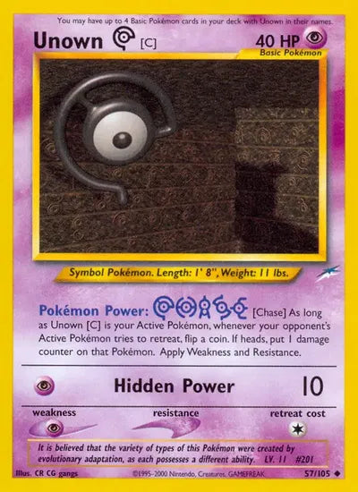 (#57/105) Unown [C] - Unlimited [Neo Destiny]