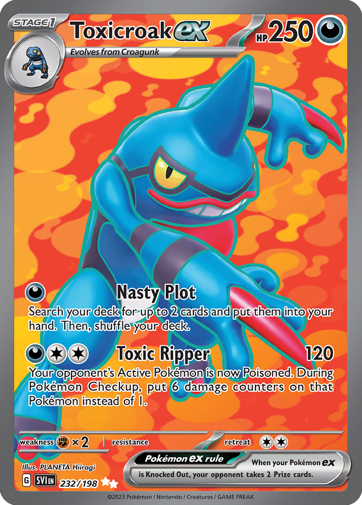(#232/198) Toxicroak ex - Holo [Scarlet & Violet]