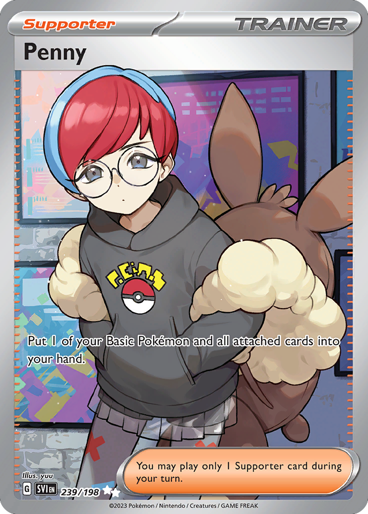 (#239/198) Penny - Holo [Scarlet & Violet]