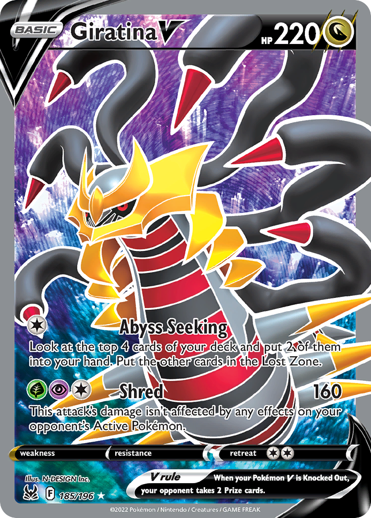 (#185/196) Giratina V - Holo [Lost Origin]