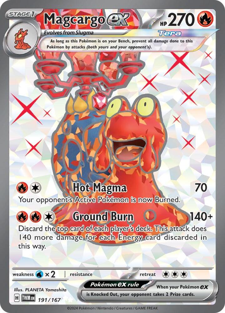 (#191/167) Magcargo ex [SV06: Twilight Masquerade]