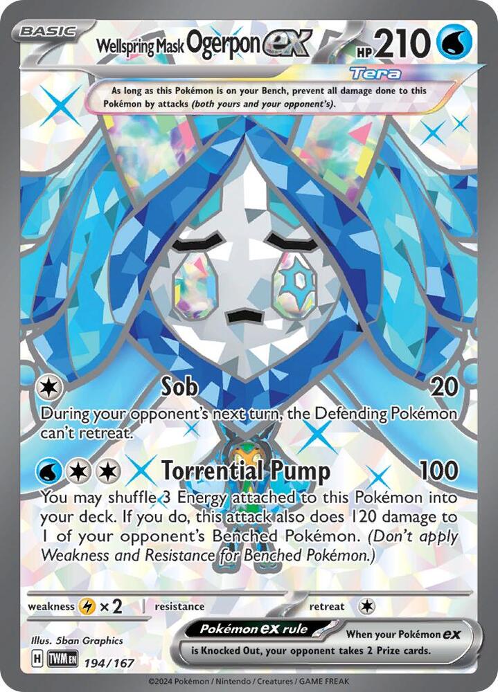 (#194/167) Wellspring Mask Ogerpon ex [SV06: Twilight Masquerade]