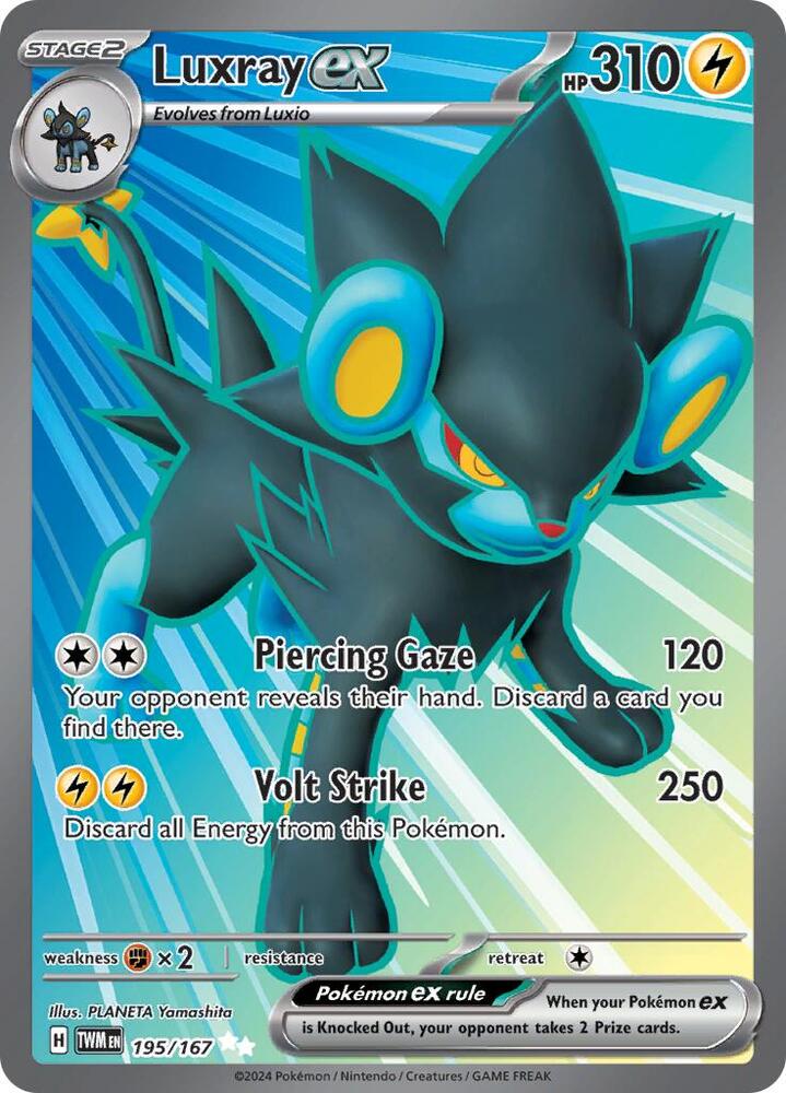 (#195/167) Luxray ex [SV06: Twilight Masquerade]