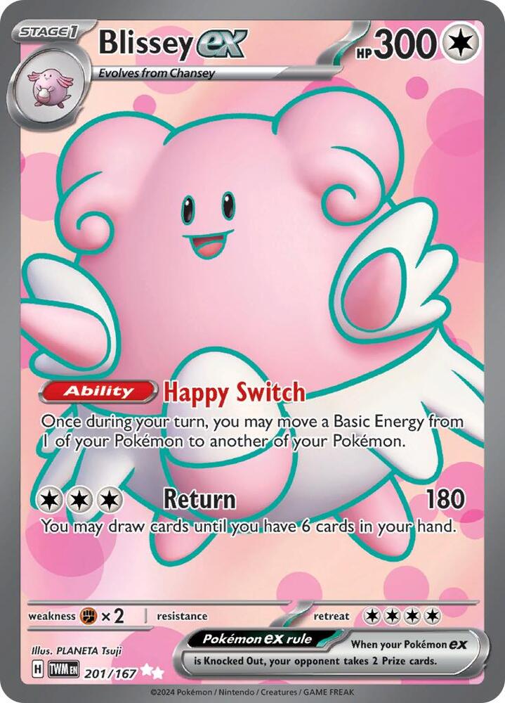 (#201/167) Blissey ex [SV06: Twilight Masquerade]