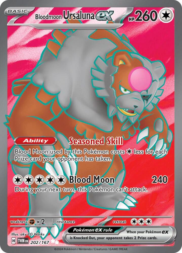 (#202/167) Bloodmoon Ursaluna ex [SV06: Twilight Masquerade]