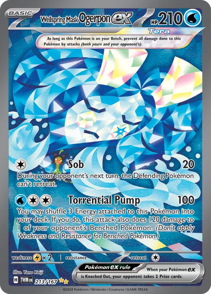 (#213/167) Wellspring Mask Ogerpon ex [SV06: Twilight Masquerade]