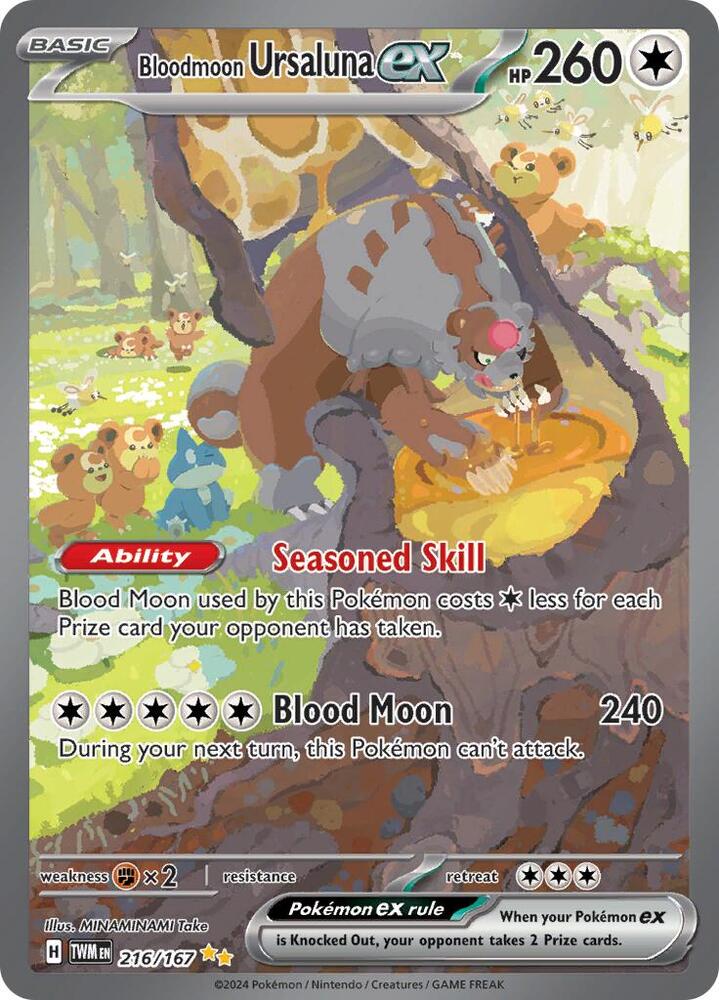 (#216/167) Bloodmoon Ursaluna ex [SV06: Twilight Masquerade]
