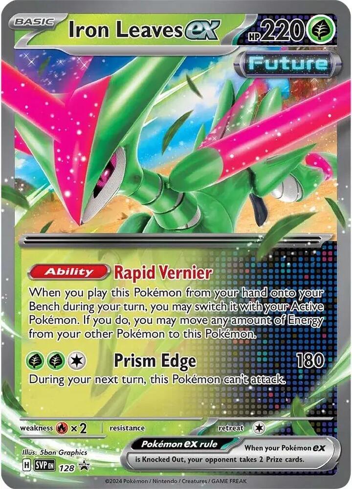 (#128) Iron Leaves ex [SV: Scarlet & Violet Promo Cards]