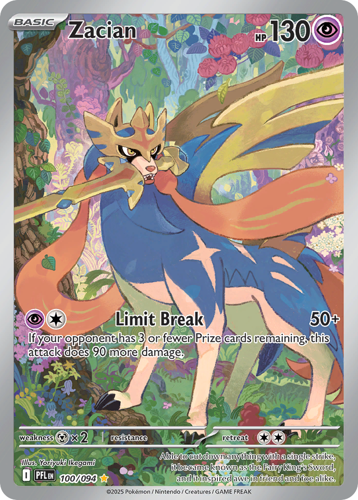(#100/094) Zacian - Holo [Phantasmal Flames]