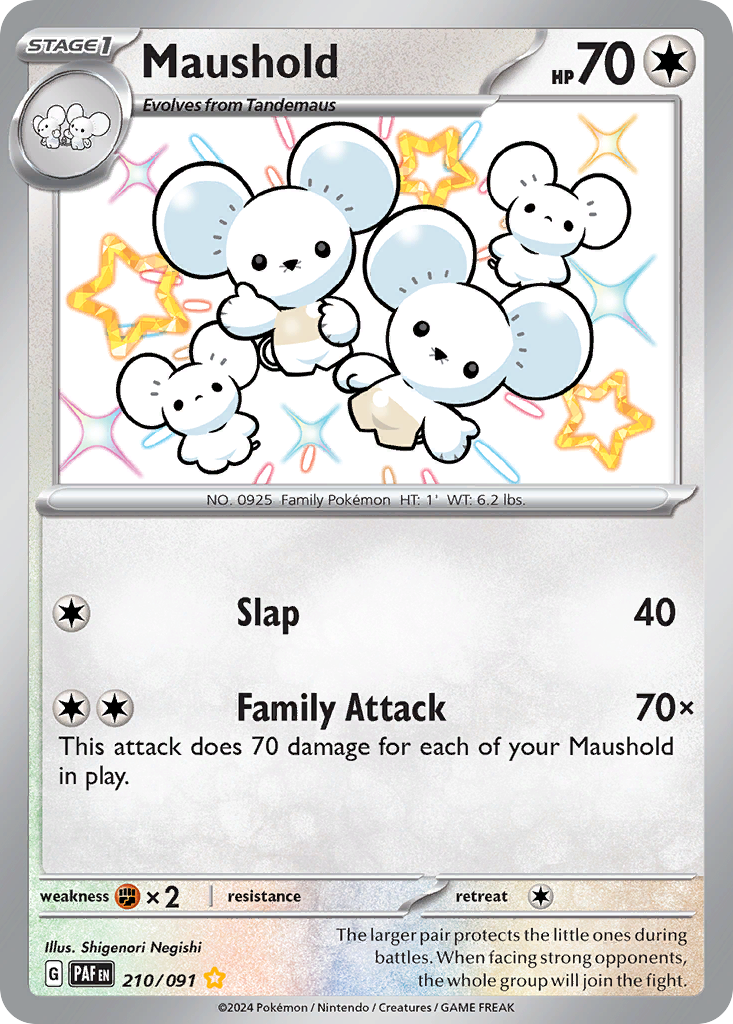 (#210/091) Maushold - Holo [Paldean Fates]
