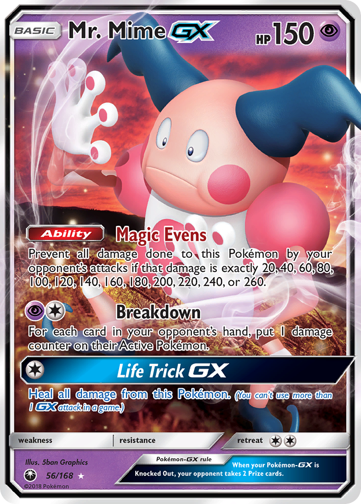 (#56/168) Mr. Mime GX - Holo [Celestial Storm]