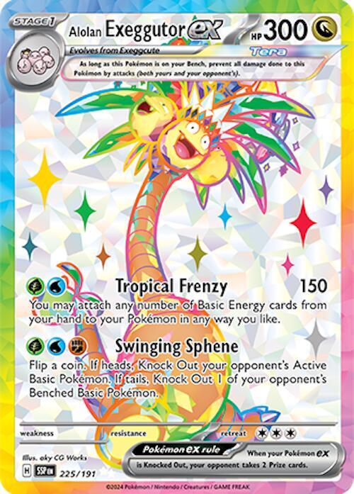 (#225/191) Alolan Exeggutor ex [SV08: Surging Sparks]