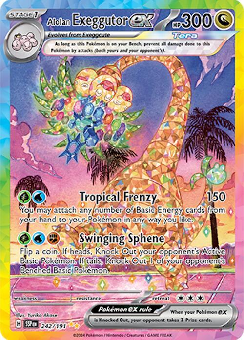 (#242/191) Alolan Exeggutor ex [SV08: Surging Sparks]