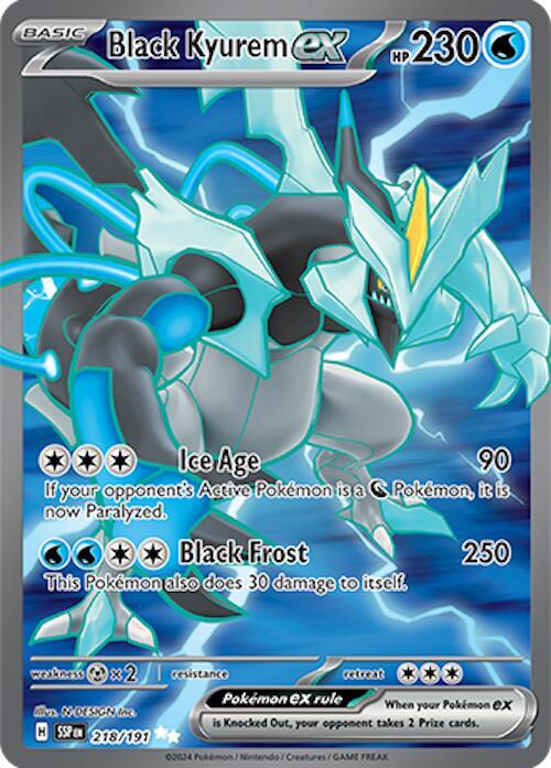 (#218/191) Black Kyurem ex [SV08: Surging Sparks]