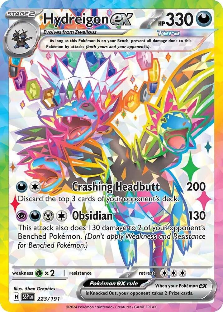 (#223/191) Hydreigon ex [SV08: Surging Sparks]