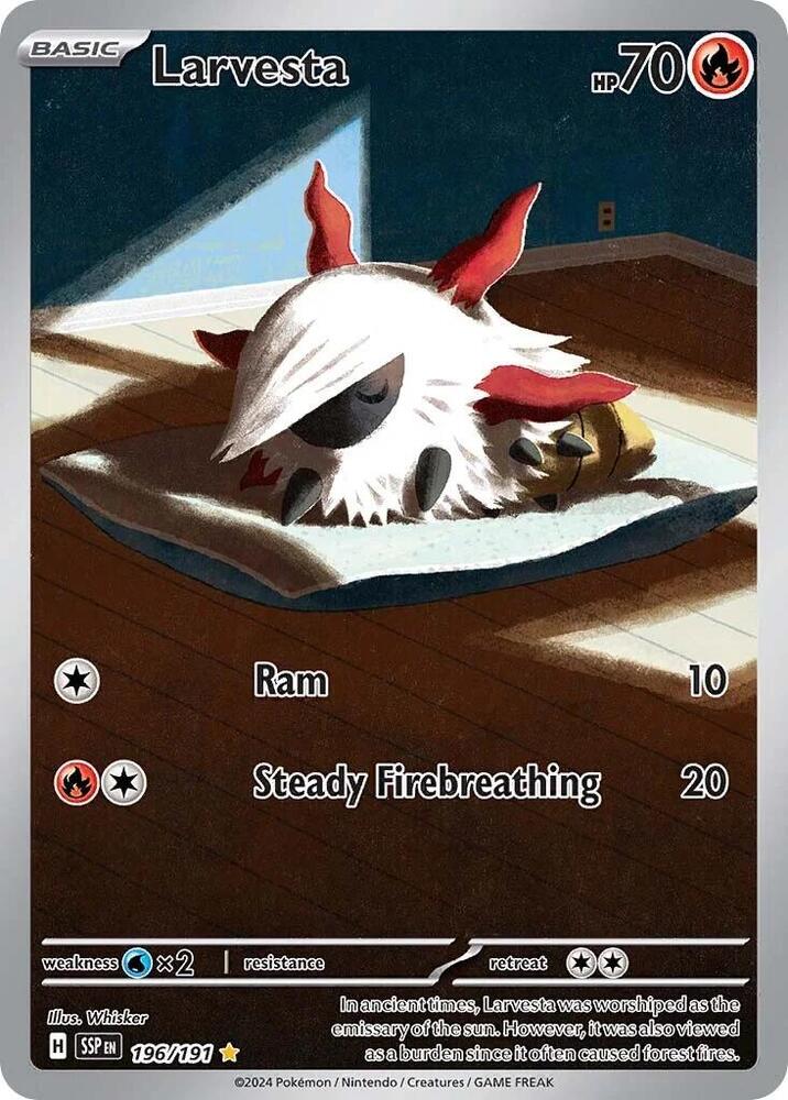 (#196/191) Larvesta [SV08: Surging Sparks]