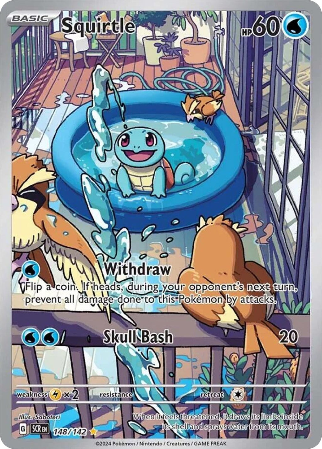(#148/142) Squirtle - Holo [Stellar Crown]