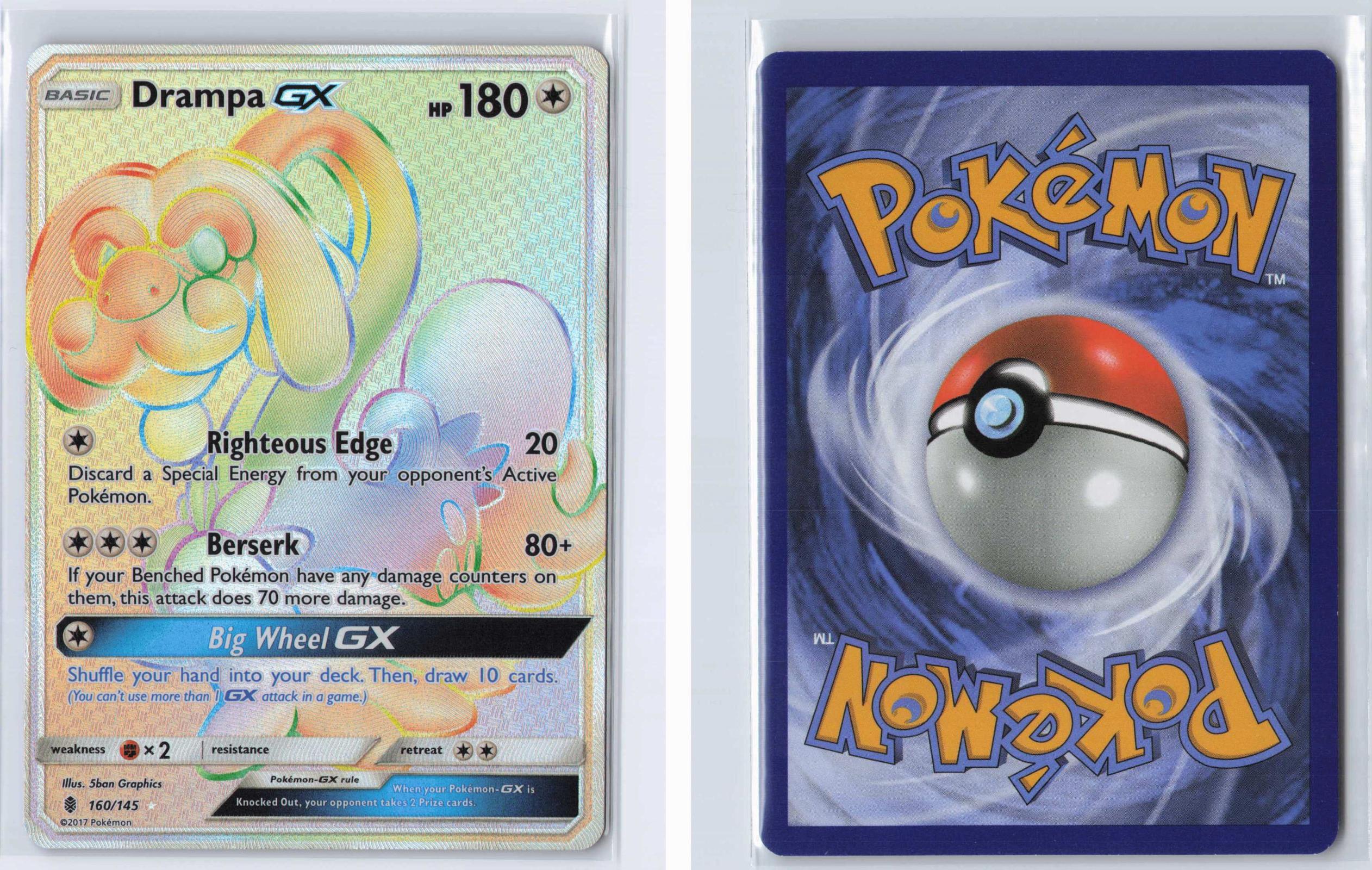 (#160/145) Drampa GX (Secret) - Holo [Guardians Rising]