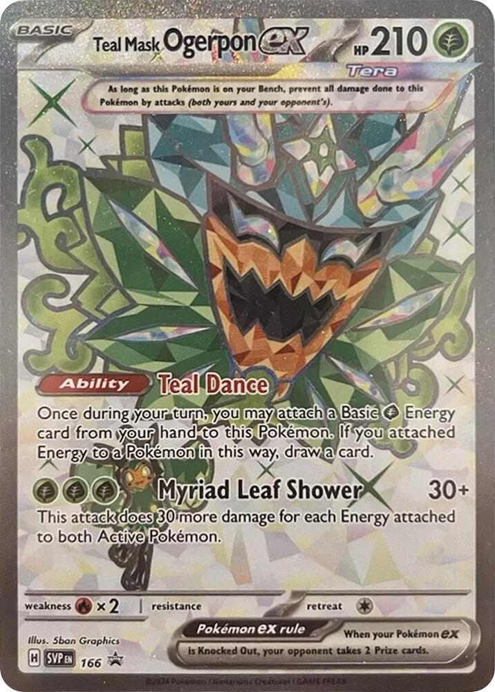 (#166) Teal Mask Ogerpon ex - [SV: Scarlet & Violet Promo Cards]