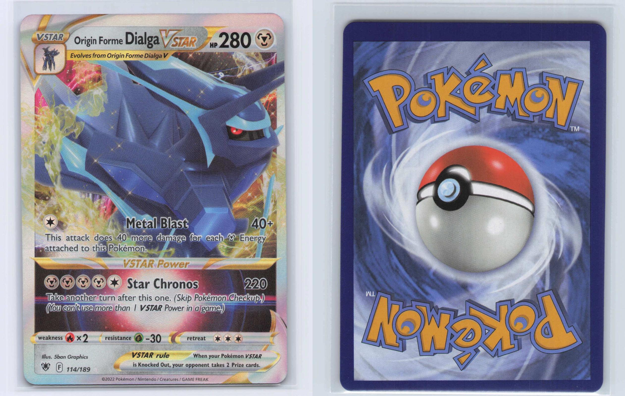 (#114/189) Origin Forme Dialga VSTAR - Holo [Astral Radiance]