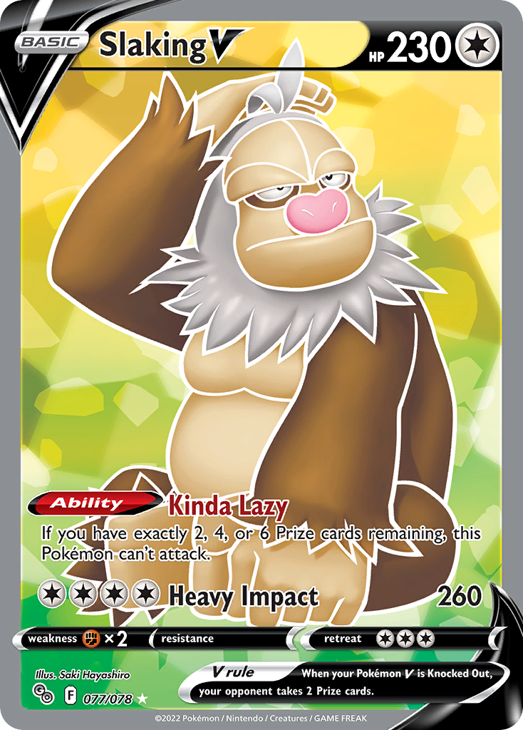 (#077/078) Slaking V - Holo [Pokemon GO]