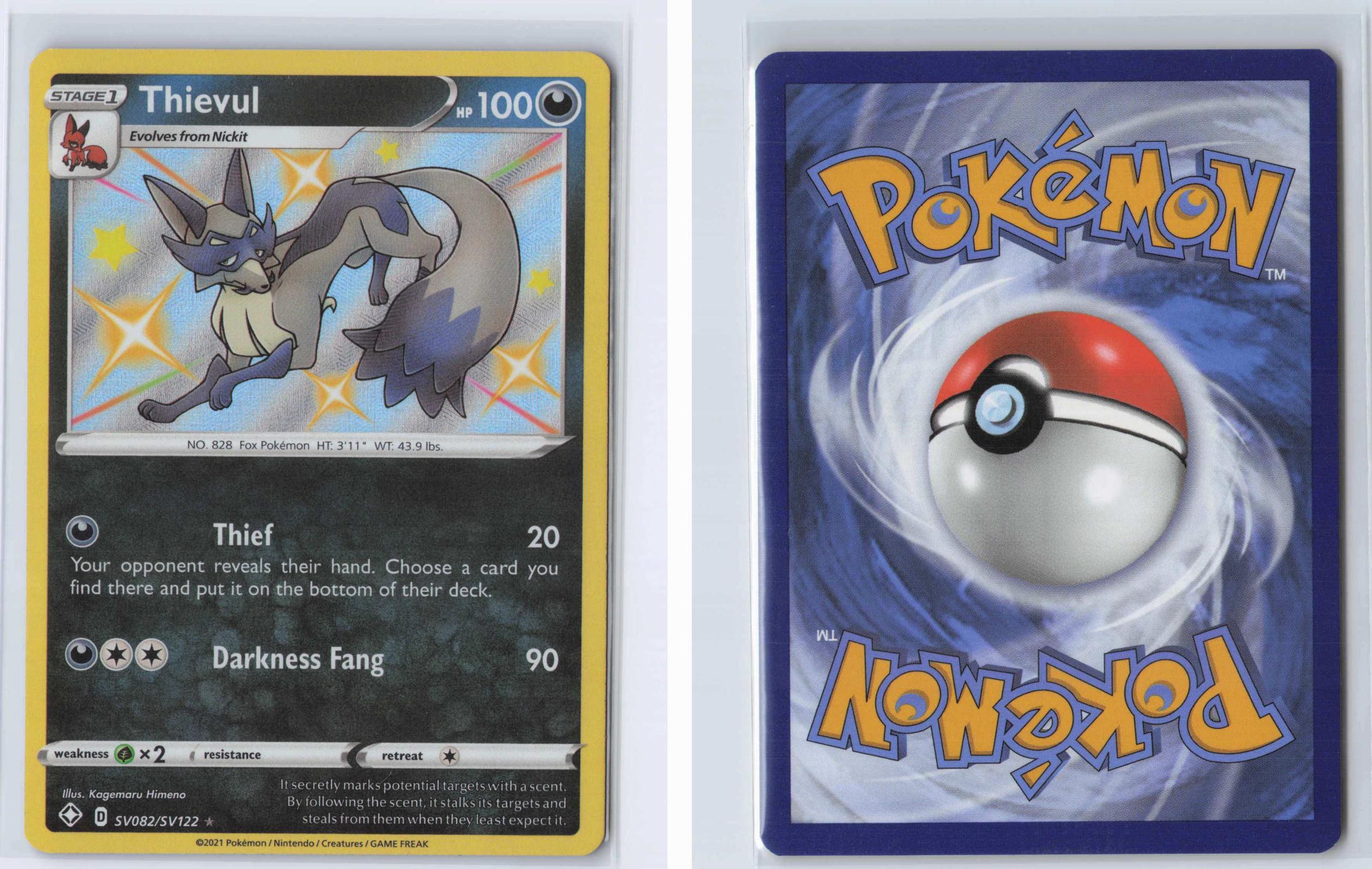 (#SV082/SV122) Thievul - Holo [Shining Fates Shiny Vault]