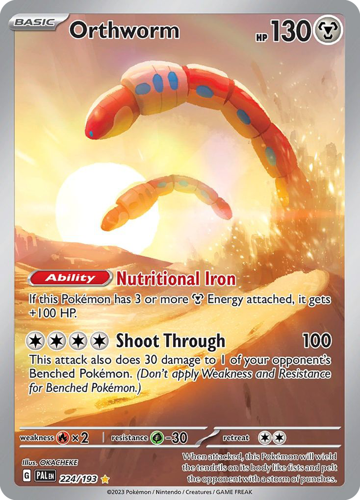 (#224/193) Orthworm - Holo [Paldea Evolved]
