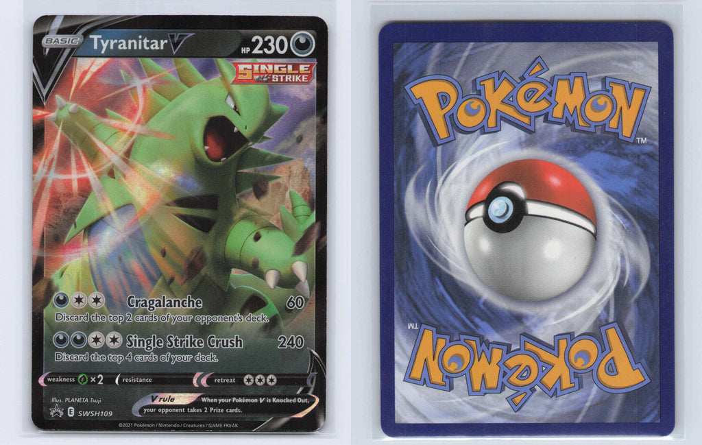 (#SWSH109) Tyranitar V - Holo [Sword & Shield Promo]