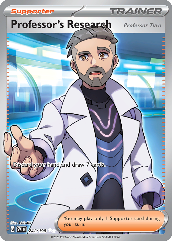 (#241/198) Professor's Research (Professor Turo) - Holo [Scarlet & Violet]