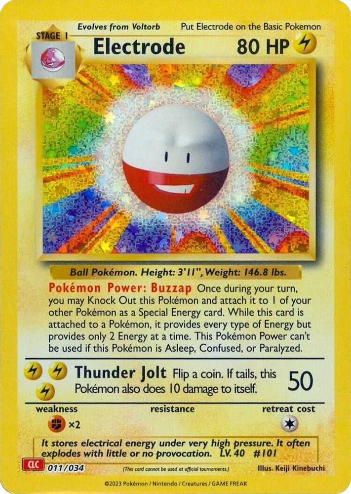 (#011/034) Electrode - Holo [Trading Card Game Classic]
